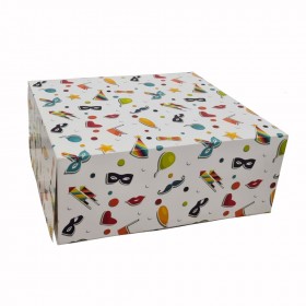 Cutie mini prajituri, design party, 24.5x34.5x6.5 cm (25buc) Produse 96,73 lei
