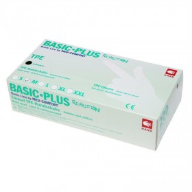 Manusi TPE, nepudrate, negre, marime M (200buc) Manusi|Bonete|Botosi 43,99 lei