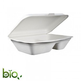 Caserole trestie, biodegradabile, meniu, 2 comp. (50buc) Caserole meniuri 56,25 lei