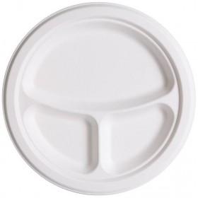 Farfurii trestie, biodegradabile, D23cm, 3 comp. (1000buc) Produse 565,59 lei