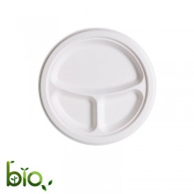 Farfurii trestie, biodegradabile, D23cm, 3 comp. (1000buc) Produse 370,04 lei