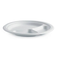 Farfurii trestie, biodegradabile, D26cm, 3 comp. (500buc) Produse 210,40 lei