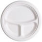 Farfurii trestie, biodegradabile, D26cm, 3 comp. (500buc)