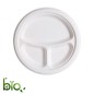 Farfurii trestie, biodegradabile, D26cm, 3 comp. (500buc)