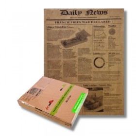 Hartie kraft laminata, design ziar, 35*27cm (1000buc) Produse 154,61 lei