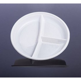 Farfurie alba, 3 comp., 7.5gr (2000buc) Produse 290,46 lei