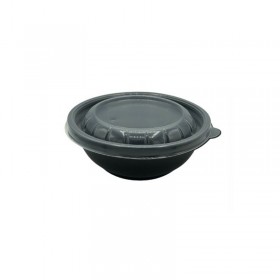 Caserola PP, baza neagra + capac transparent, 750cc (300buc) Produse 277,75 lei