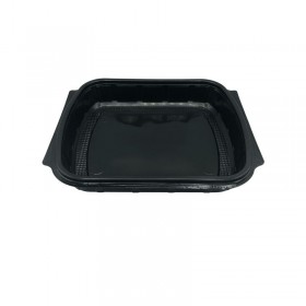 Caserola PP, baza neagra + capac transparent, meniu, 1 comp. (200buc) Produse 225,98 lei