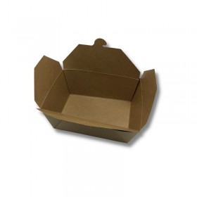 Cutie carton kraft, take- away, 4 clapete, 2600cc, 40buc Produse 47,13 lei