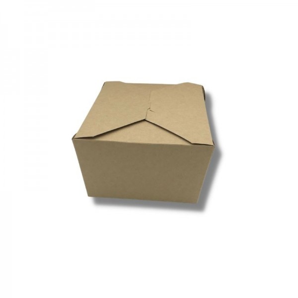 Cutie carton kraft, take- away, 4 clapete, 2600cc, 40buc Produse 47,13 lei