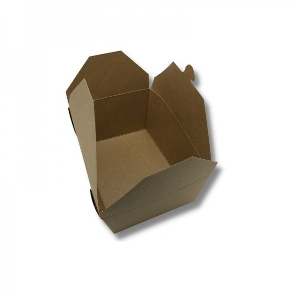 Cutie carton kraft, take- away, 4 clapete, 2600cc, 40buc Produse 47,13 lei