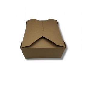 Cutie carton kraft, take- away, 4 clapete, 1950cc, 50buc Produse 41,99 lei