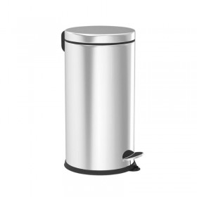 Cos gunoi cu pedala, otel inoxidabil, forma cilindrica, 20L Produse 156,22 lei