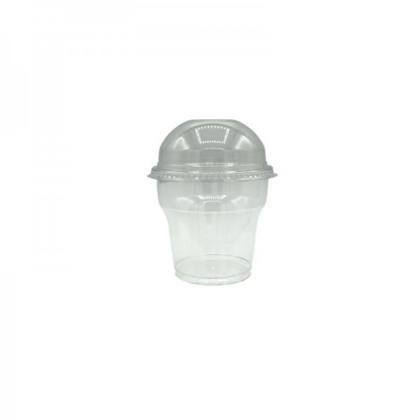 Set cupa plastic cristalin + capac bombat fara orificiu, 180cc (50buc) Produse 30,80 lei