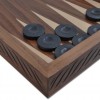 Joc table in cutie sculptata manual, lemn masiv de nuc, 50*27*8cm. Jocuri de societate 429,00 lei