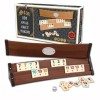 Rummy|Remi delux, geanta transport, 4 table curbate din lemn, piese de joc Jocuri de societate 490,00 lei