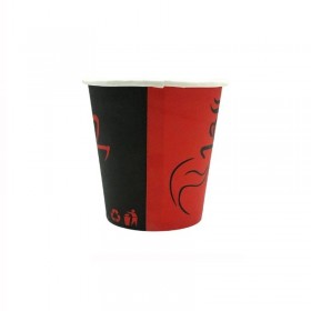 Pahar 120ml - 4oz rosu|negru D62 (50buc) Produse 5,28 lei