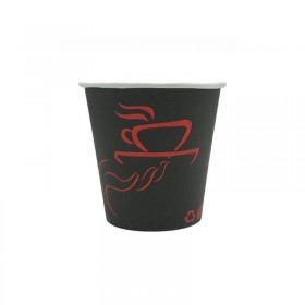 Pahar 120ml - 4oz rosu|negru D62 (50buc) Produse 5,28 lei