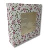 Cutii mini prajituri, cu fereastra, design flori, 24.5x34.5x6.5 cm (25buc) Produse 112,89 lei