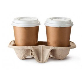 Suport transport, tip cofrag, carton reciclat, 2 pahare (150buc) Produse 47,19 lei