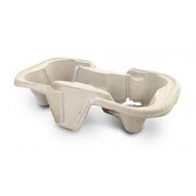 Suport transport, tip cofrag, carton reciclat, 2 pahare (150buc) Produse 47,19 lei