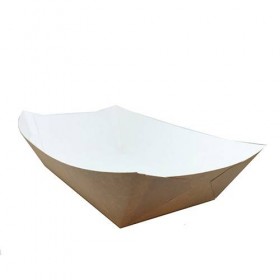 Barcute carton natur|alb 800cc, 21.5*13,7*h5.2cm (1200buc) Produse 395,08 lei