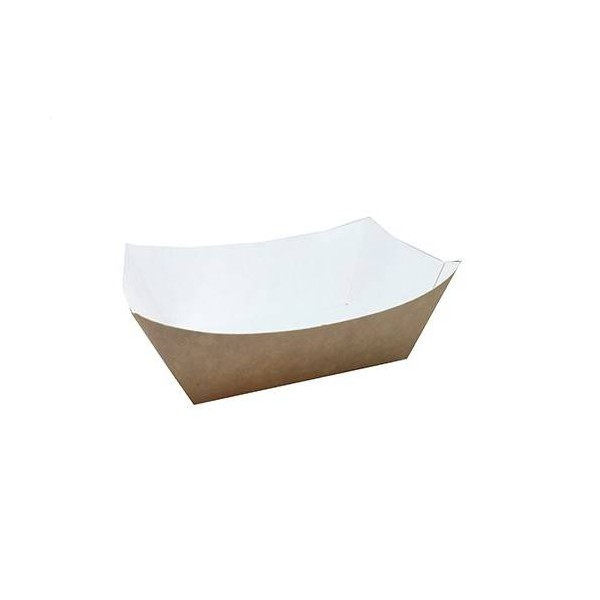 Barcute carton natur|alb 300cc 16*13.5*4cm (100buc) Produse 29,71 lei