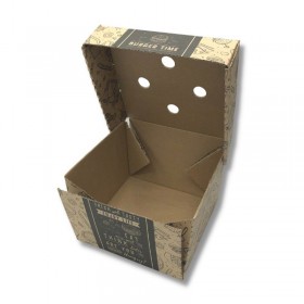 Cutie carton kraft, burger time, 14*14*10 cm (100buc) Produse 73,00 lei