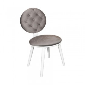 Scaun dining cu spatar, Amir, tapiterie gri Produse 413,40 lei