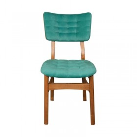 Scaun dining cu spatar, Laguna, tapiterie turcoaz Produse 539,50 lei