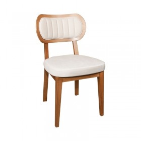 Scaun dining cu spatar, Margo, tapiterie alb/crem Produse 436,80 lei