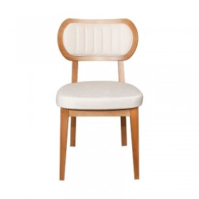 Scaun dining cu spatar, Margo, tapiterie alb/crem Produse 436,80 lei