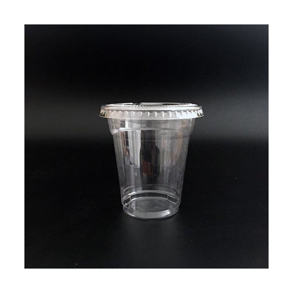 Set pahare plastic premium + capac plat, 78mm, 250|320ml (50buc) Produse 36,93 lei