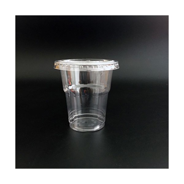 Set pahare plastic premium + capac plat, 78mm, 200|270ml (50buc) Produse 35,13 lei