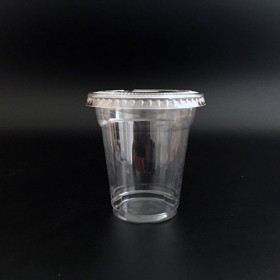 Set pahare plastic premium + capac plat, 78mm, 300|360ml (50buc) Produse 37,83 lei