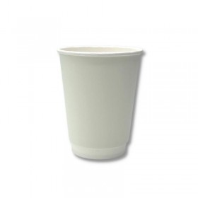 Pahar 400ml - 14oz alb, perete dublu, D90 (25buc) Produse 14,70 lei
