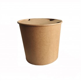 Boluri tip bucket cu capac, carton kraft, 2550cc (50buc) Produse 78,99 lei
