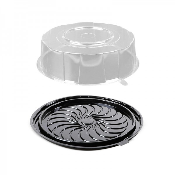 Caserola tort, baza neagra + capac transparent, D30*h6.2 cm (50buc) Produse 188,03 lei