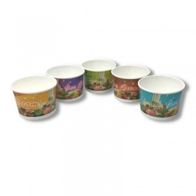 Pahare carton, Ice Cream, 100ml (50buc) Cupe de inghetata 13,81 lei