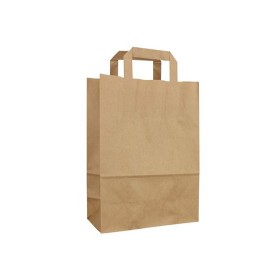 Punga kraft cu maner 22x10x28cm (250buc) Pungi kraft cu maner 84,93 lei