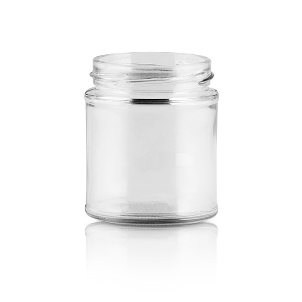 Borcan 199ml, sticla transparenta, cilindric, twist-off 63 Produse 2,37 lei