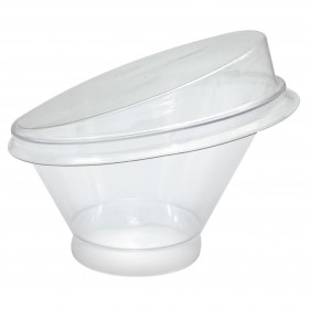 Cupa 250cc, transparenta, asimetrica, 110mm (25buc) Produse 29,24 lei