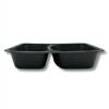 Caserole negre, termosudabile, 2 compartimente, H45mm, 50buc Caserole termosudabile 26,24 lei
