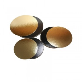 Discuri carton 2mm, negre|aurii, 30cm (100buc) Discuri negre 157,52 lei