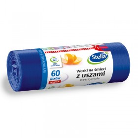 Stella, saci menajeri cu urechi, ultrarezistenti, 60l (20buc/rola) Polipropilena 9,99 lei