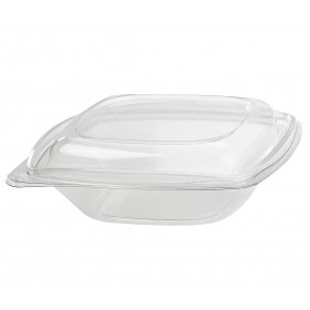 Caserole patrate transparente, cu capac, 750cc (50buc) Caserole salata 50,64 lei