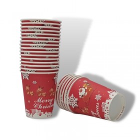 Pahare carton 235ml - 8oz Christmas D80 (100buc) Produse 20,59 lei