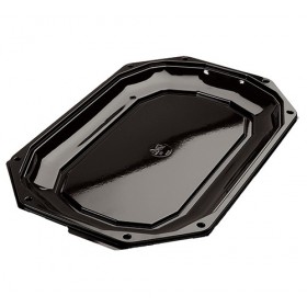 Platou negru oval, cu capac transparent, 430*280*h32, 2500cc (50buc) Produse 280,88 lei