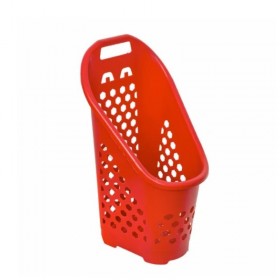 Cos de cumparaturi, cu roti, rosu, 70 litri Cosuri transport 138,00 lei