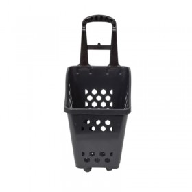 Cos de cumparaturi, cu roti, negru, 45 litri Cosuri transport 111,54 lei